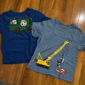 Hanna Anderson Construction and Recycling T-Shirt Set